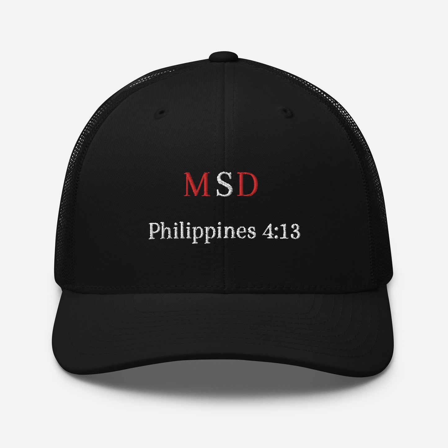 MSD " Philippians 4:13" Trucker Cap